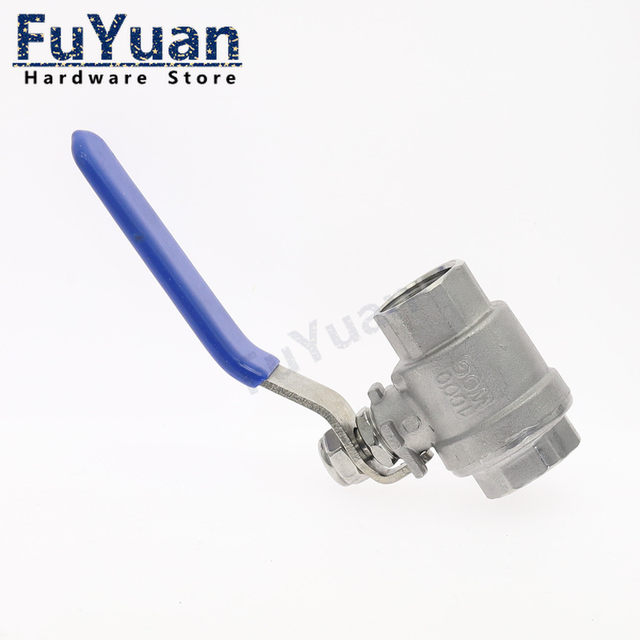 1000wog 304 316 Female NPT Thread 3PC Stainless Steel Ball Valve