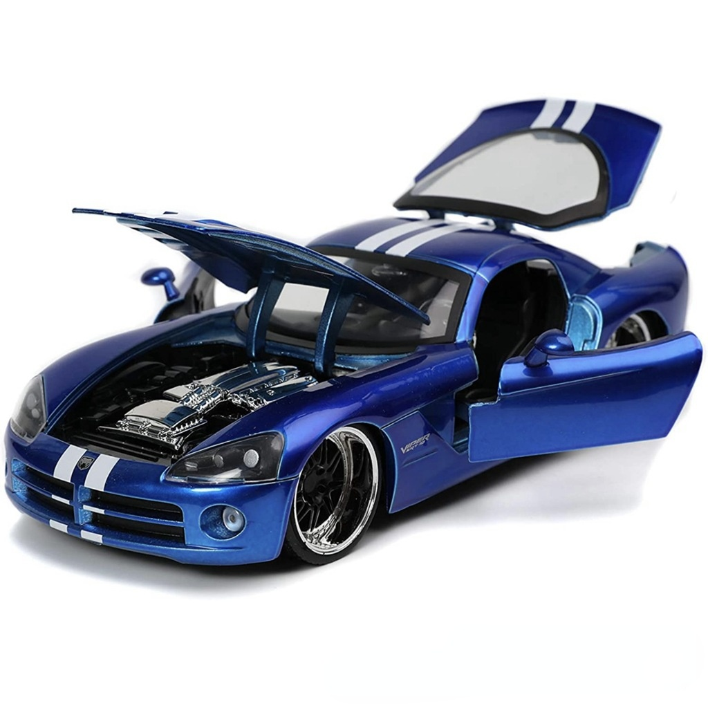 1:24 Dodge Viper SRT10, спортивный автомобиль, Модифицированная скорость  гонок и страсть, модель автомобиля из сплава, модель Jiada | AliExpress