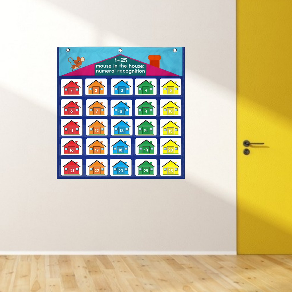 Hide and Seek Games Number Color Learning Educational Chart Classroom Supplies Home School Supplies