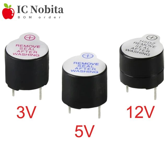 Magnetic Buzzer 12x9.5mm 5V DC 85db with Pin China Manufacturer