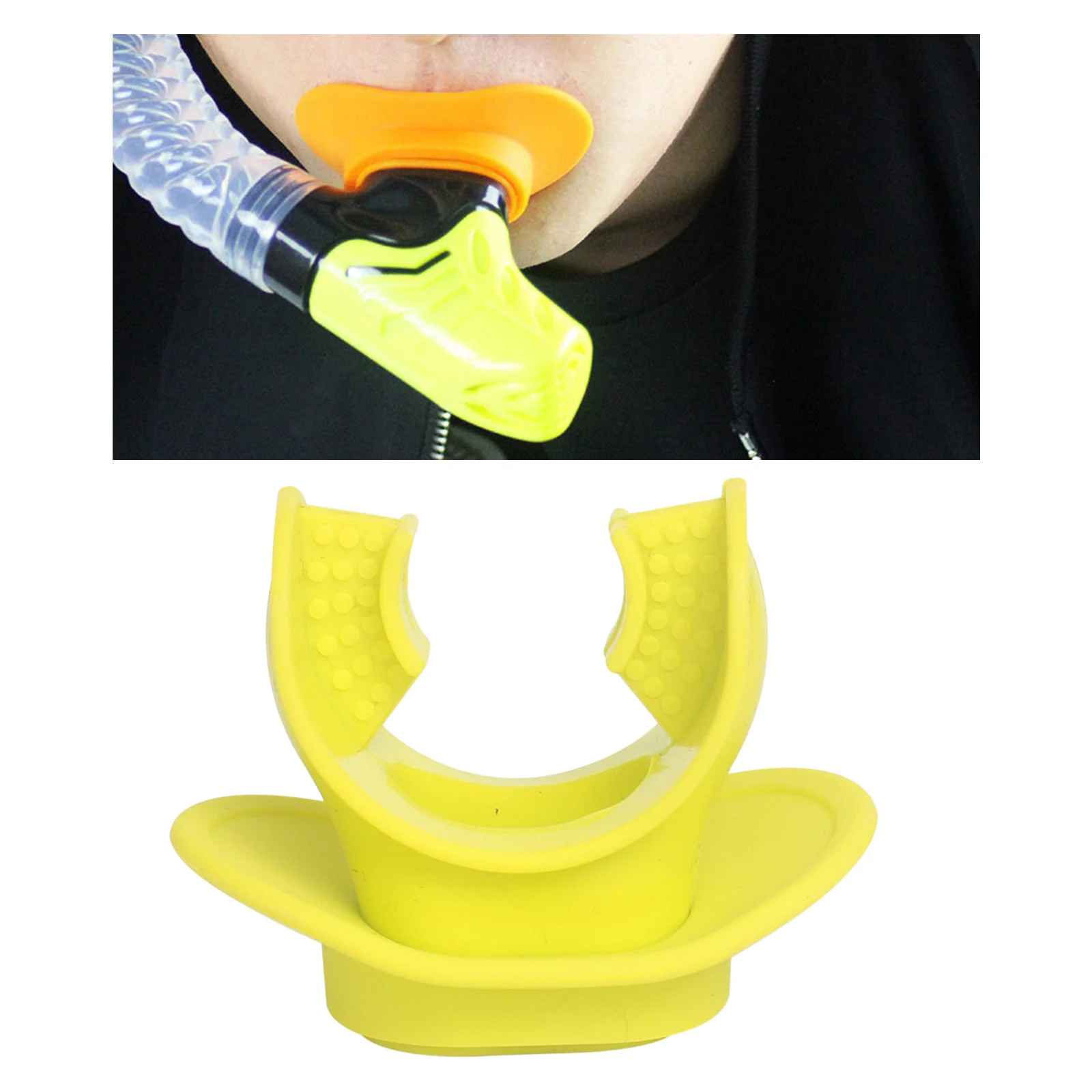 Silicone Snorkel Mouthpiece Soft Comfortable Spare Replacement Scuba Diving Mouthpieces for Regulators Octopus