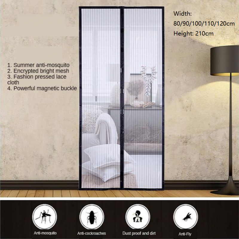 Simple Magnetic Stripe Door Curtain Mosquito-proof Yarn Encryption Net