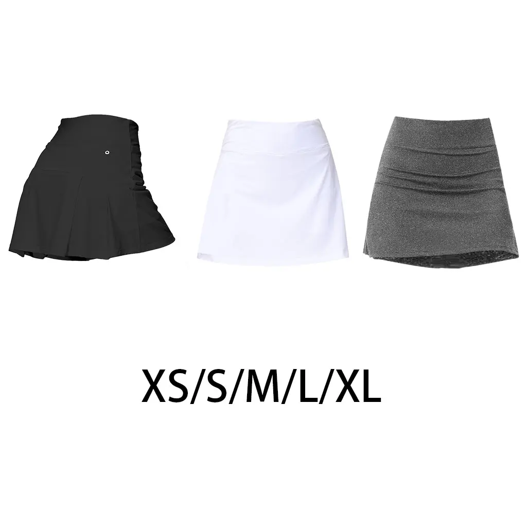 Breathable Tennis Skirt Women Skort with Pocket Lightweight Athletic Pleated Shorts Skirt for Yoga Sport Workout Golf