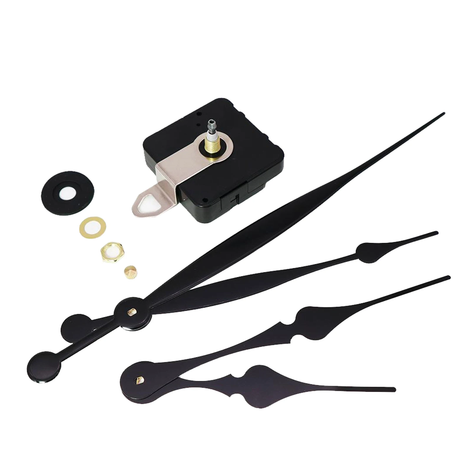 DIY Wall Clock Movement Mechanism Repair Parts 20mm Shaft Non-Ticking, Durable Material, 5mm Max Dial Thickness