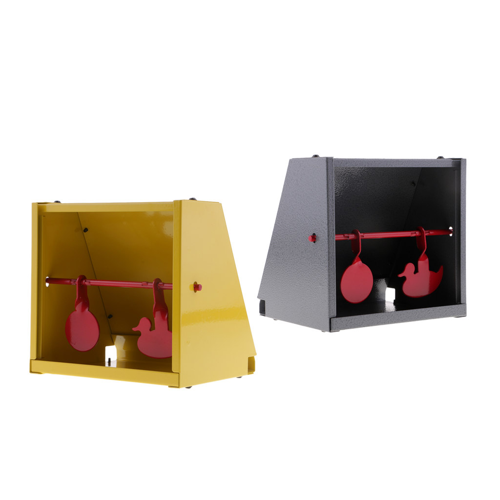 Integrated Shooting Target with Pellet Trap Catcher Stainless Steel for Outdoor Hunting Shooting Paintball Training Practice