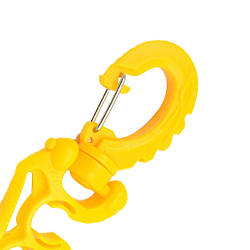 Rotatable Diving Triple BCD Hose Clamps with Clip Snap Buckle Accessories