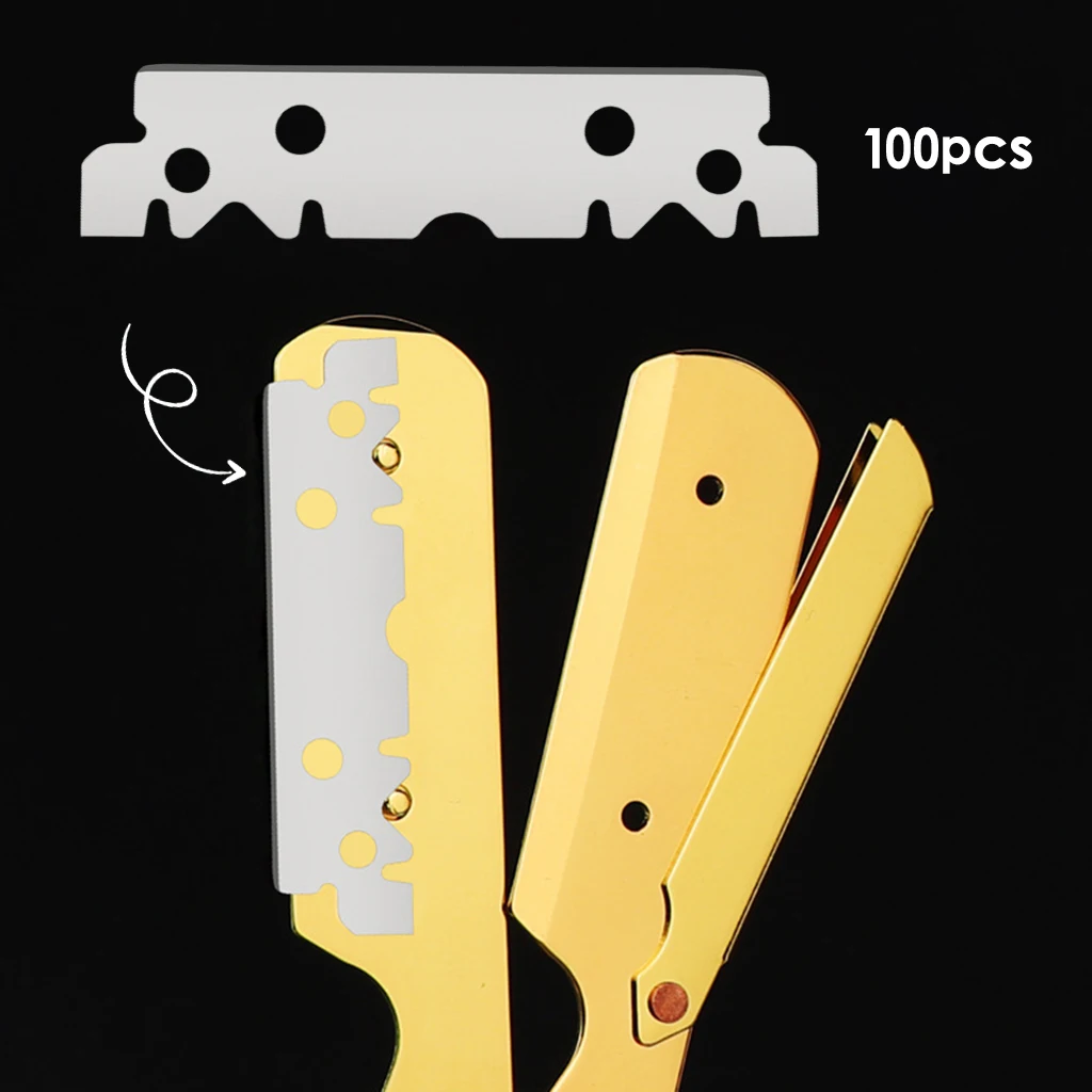 Single Edge Industrial Razor Blades, Box & Carton Cutter Replacement Blades, Scraper Razor Blades (100 Pieces)