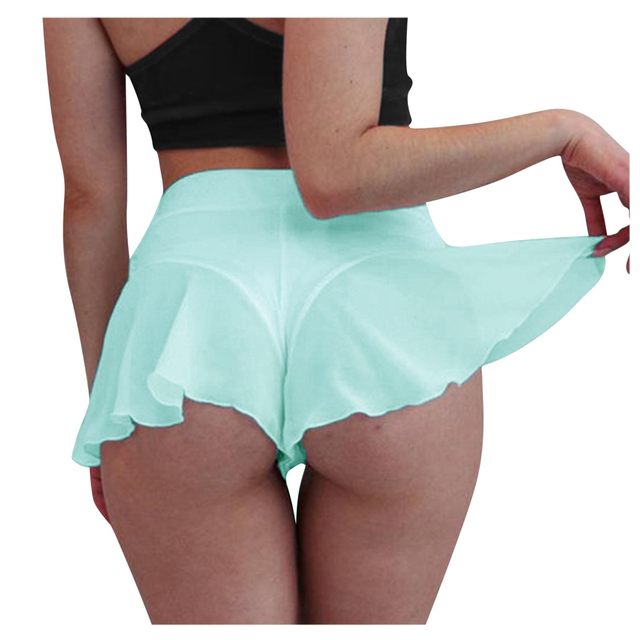 Woman Shorts Pole Dance Hot Pants High Waist Shorts Casual Elastic