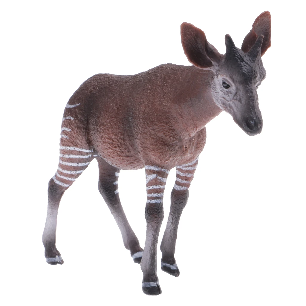 Brinquedo de estatuetas okapi, animais do zoológico, animais africanos e  animais de bebê grande|Kits de modelo de construção| - AliExpress