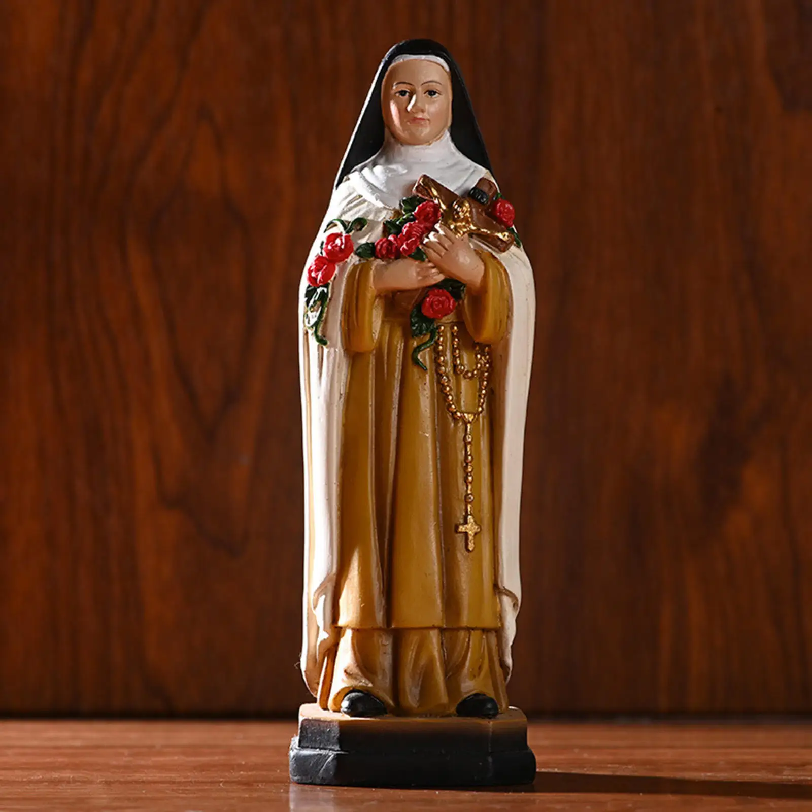 21cm Religious Display Virgin Mary Statue Resin Figurine Sculpture Figure Crafts for Christian Church