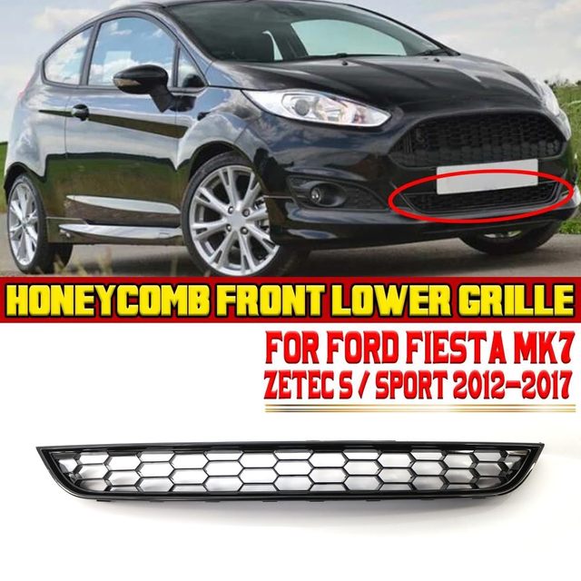 Ford Fiesta MK7 Facelift (MK7.5) 2013-2017 Zetec S Gloss Black Honeycomb  Grille – Fastlane Customs – Vehicle Parts & Accessories