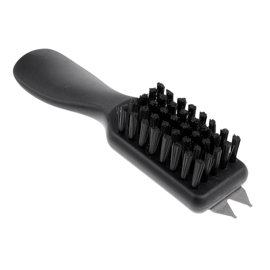 Universal Golf Shoe Brush Cleaning Bristles Groove Cleaner Shoehorn Handle
