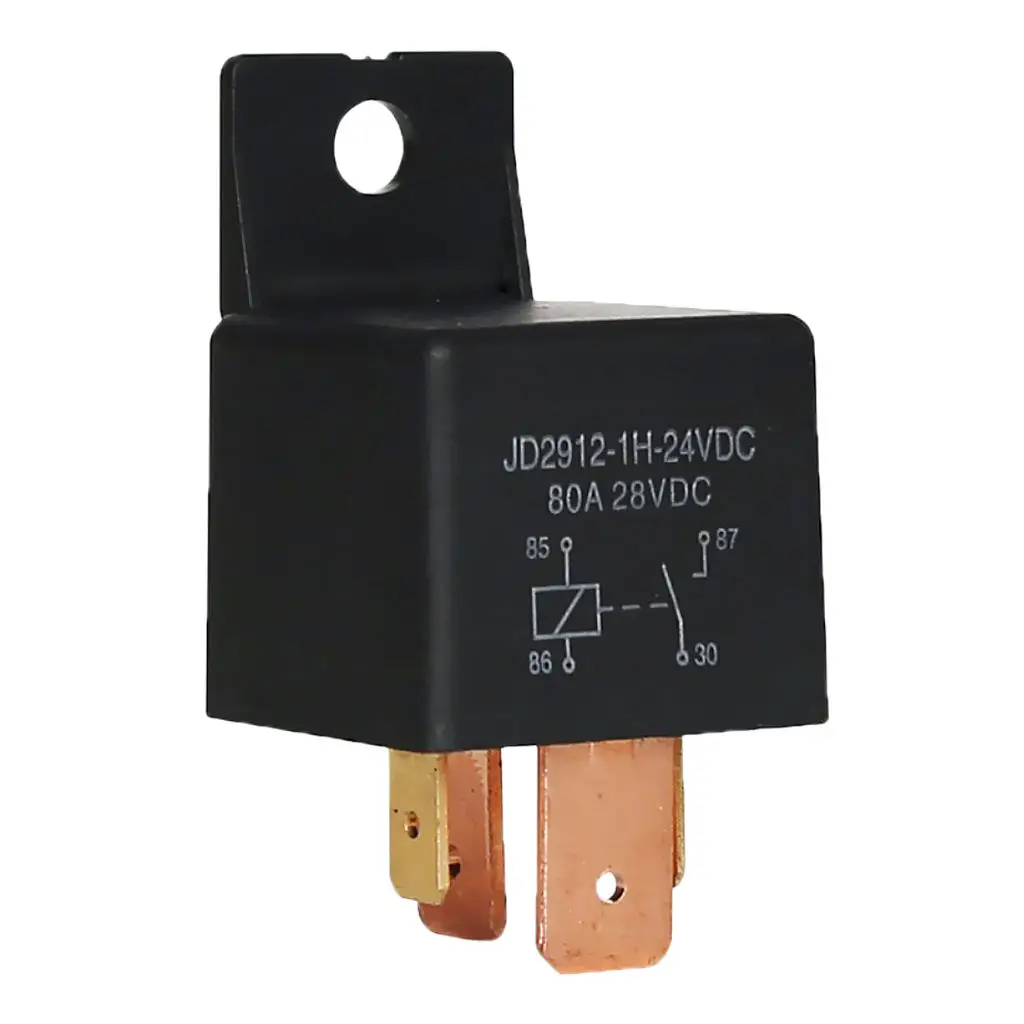 JD2912-1H-24VDC Car Motorcycle 28V 80A 4Pins Changeover Switch SPDT Relay