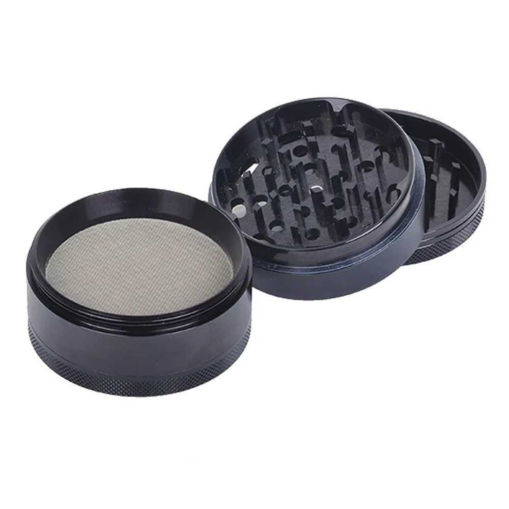 ghfcffdghrdshdfh 4 Layers Round Shape Men Grinder Zinc Alloy Herb Tobacco Herb Spice Crusher 