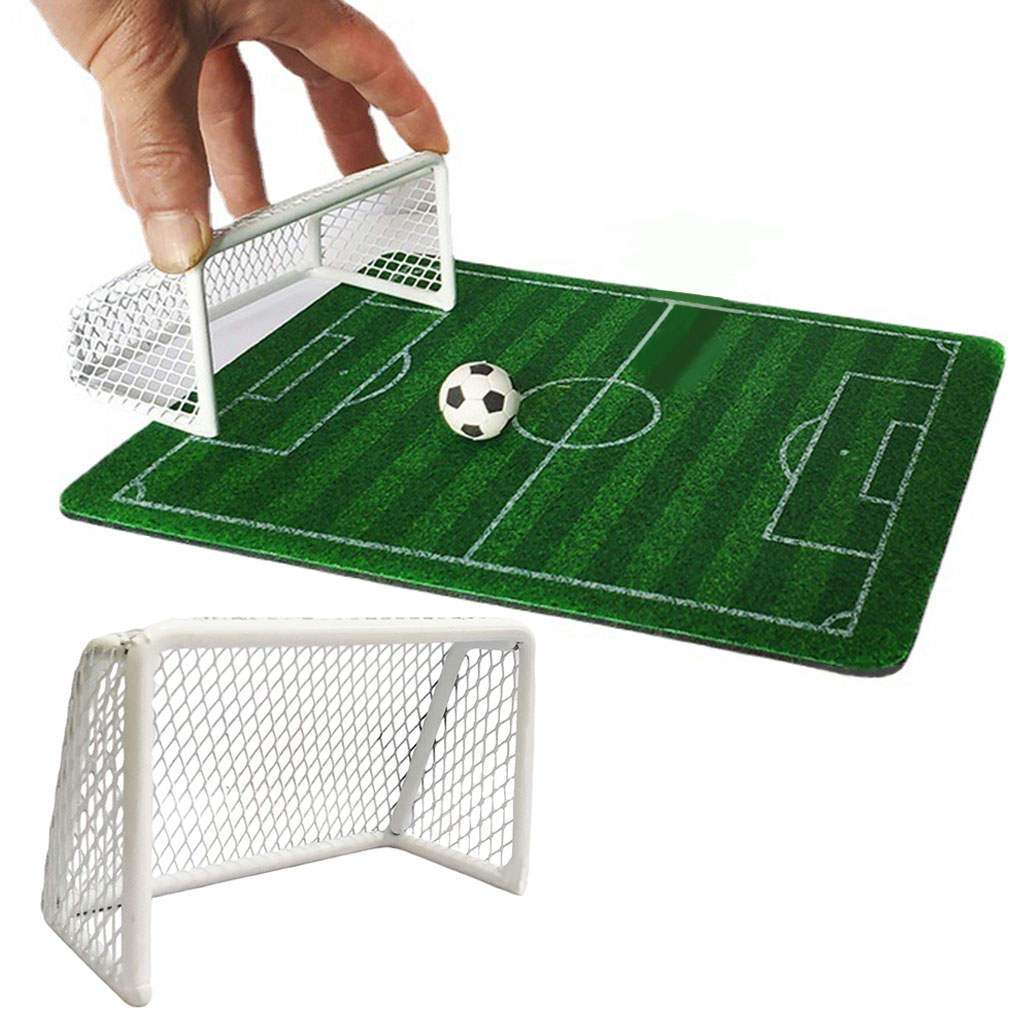 Kids Soccer Ball Goal Game Toy Foosball Gate Birthday Cake Decoration Children DIY Sports Model for Youth Toddlers Boys Girls