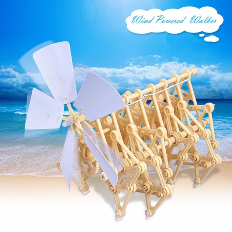 Wind Powered DIY Walking Strandbeest Assembly Model Kits Robot Science Toy