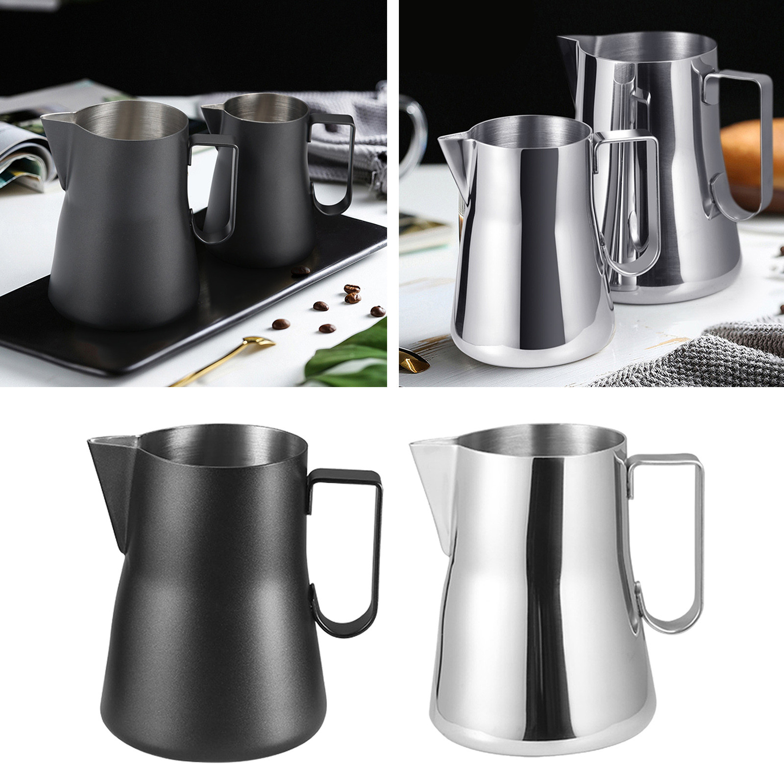Milk Frother Coffee Milk Frother Cup Latte Art Jug Milk Steaming Jug Milk Frother
