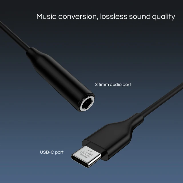 Comprar KEYSION USB tipo C a 3,5mm DAC Chip adaptador de auriculares USB C  a 3,5 Jack Audio AUX Cable para Samsung Huawei Google Realme Xiaomi