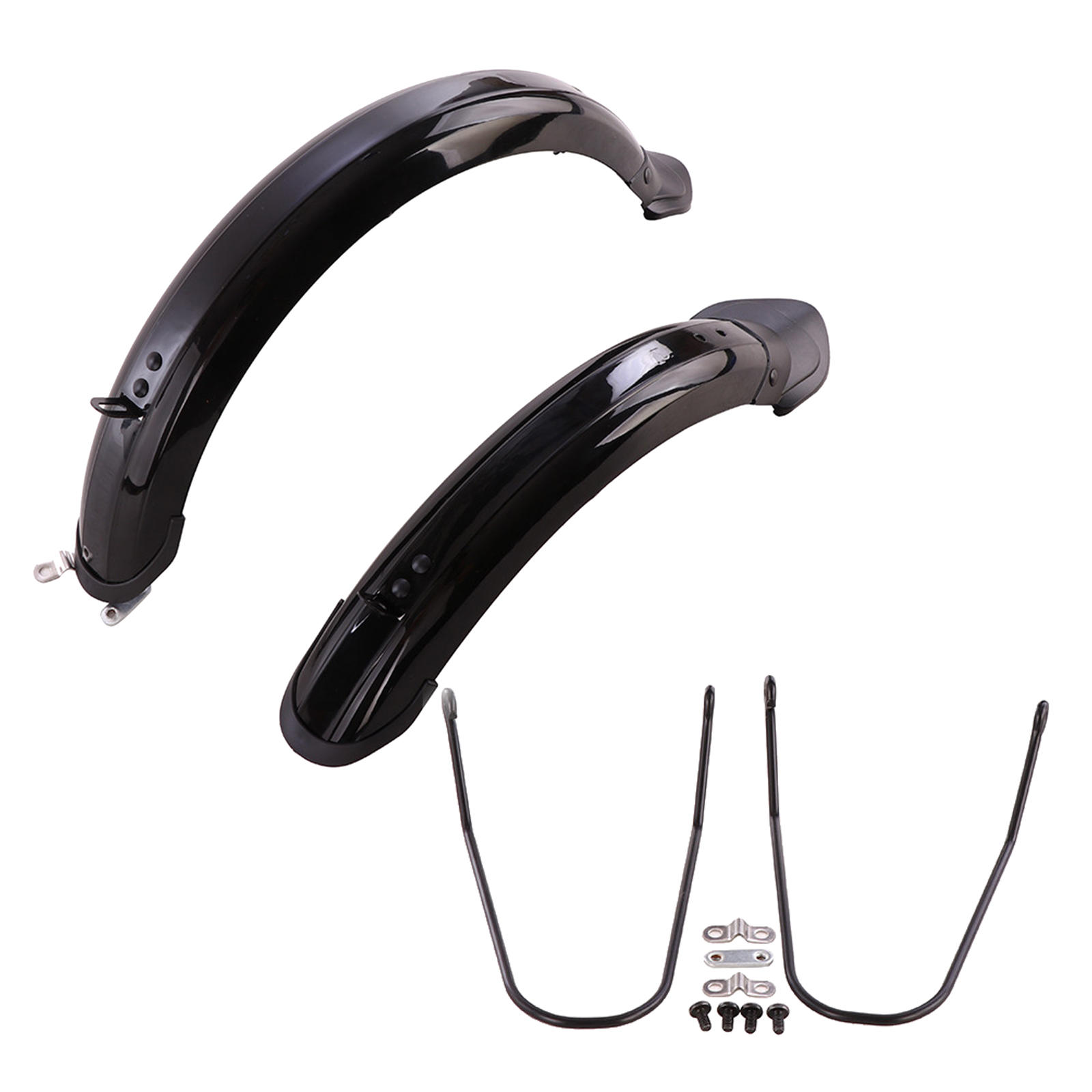 12inch 14 inch Folding Bike MudGuard Set Front Rear Tire Full Mud Guard with Mounting Screws Accessories