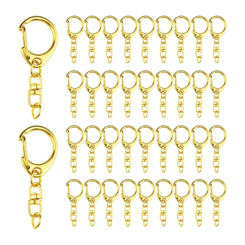 100 KEY CHAINS ~ Snake Chain w/ Snap End Jump Ring ~You add beads or use as-is 