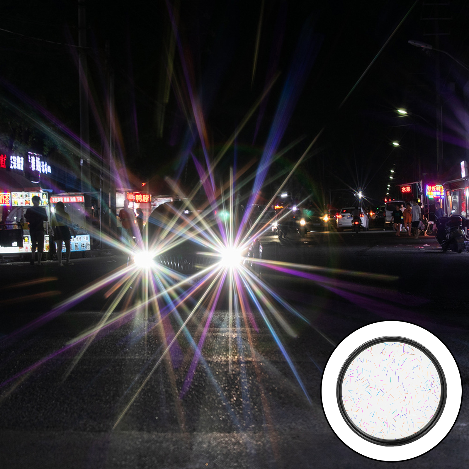 77mm Star Filter Flare Camera Lens Drawing Mirror Widescreen Film Classic Anamorphic for DSLR Micro SLR Cameras Recording