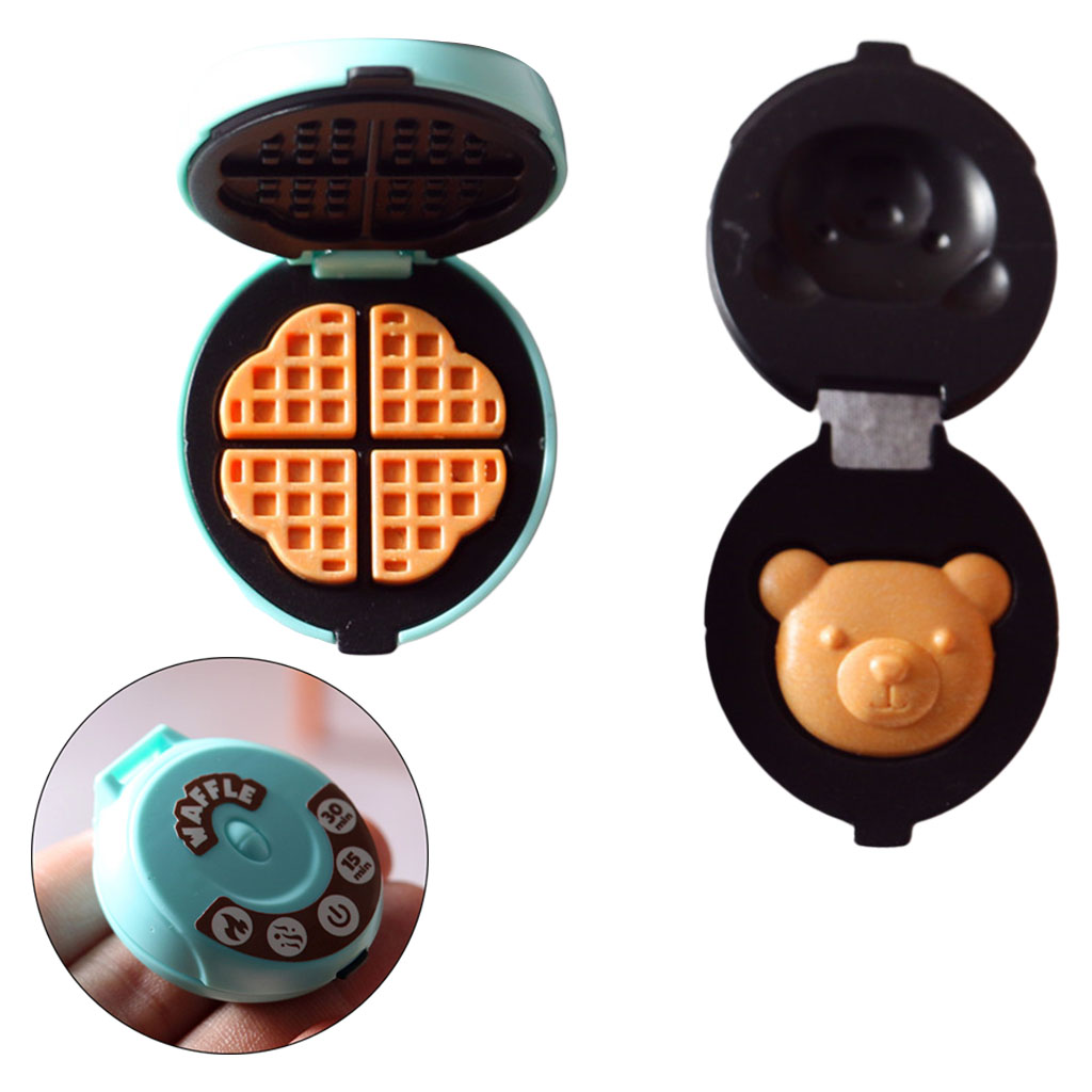 Miniature Electric Baking Pan Bread Maker for 1/6 1/12 Doll House Playset