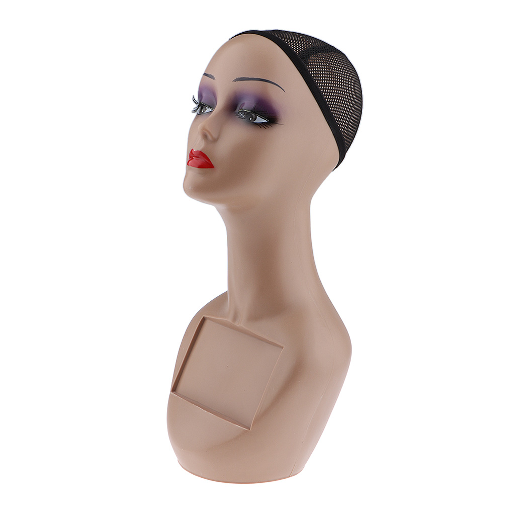 Mannequin Head Pro Cosmetology Wig Holder Hats Necklace Display Stand Model