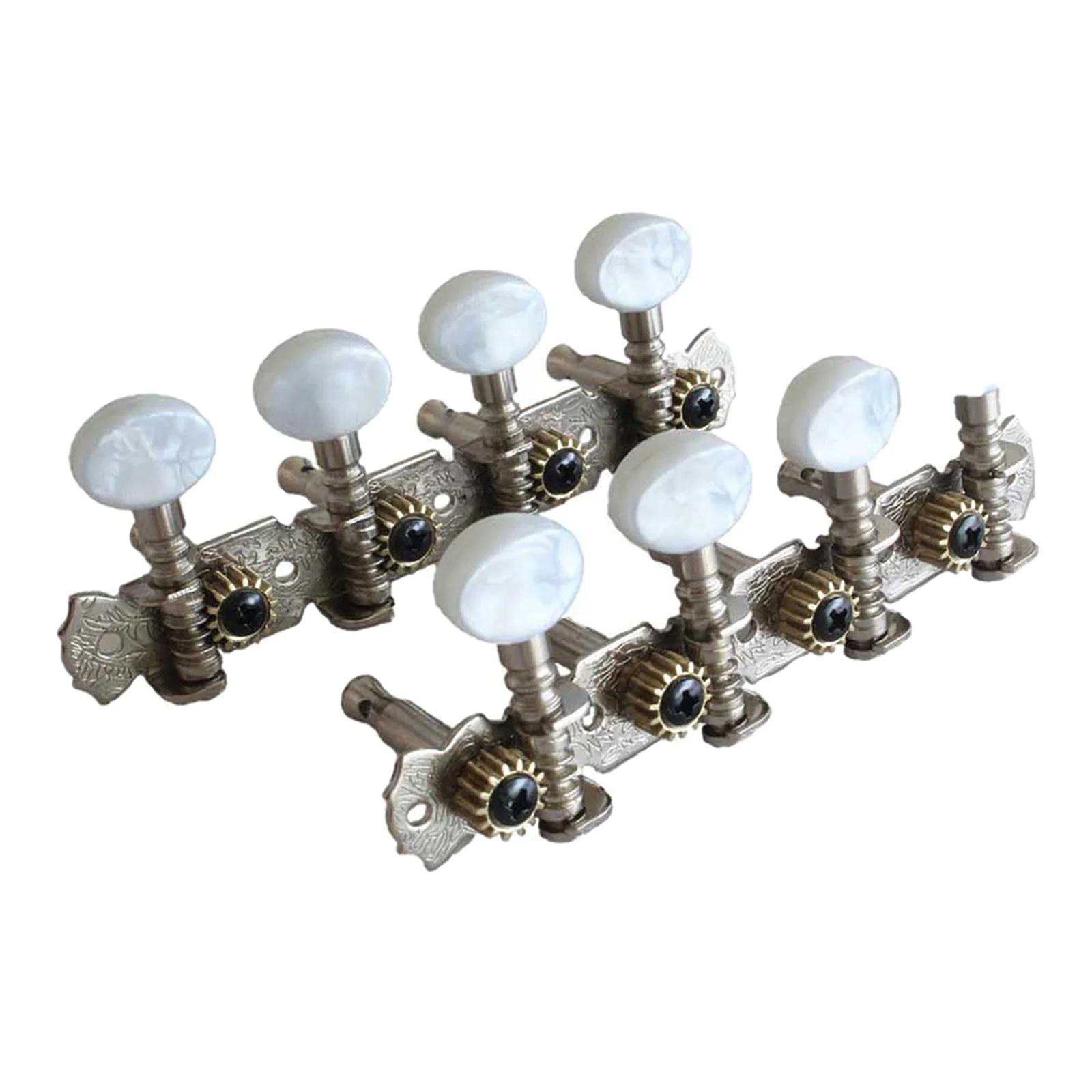 A Set of 4R4L Chrome Mandolin Tuning Pegs Tuners Machine Heads String Tuners Mandolin Accessories