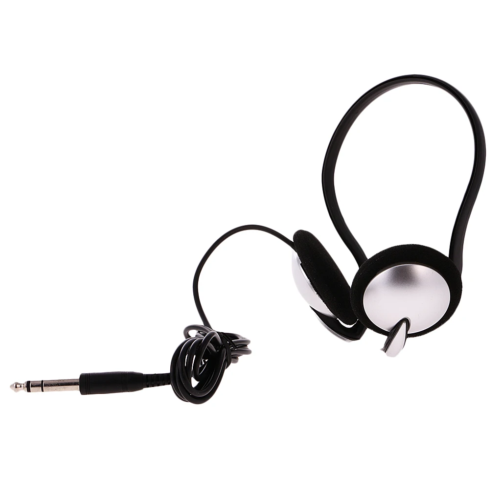 6.3mm Plug Headset Headphones for Keyboard And Digital Piano, with 1.5m/5ft Cable