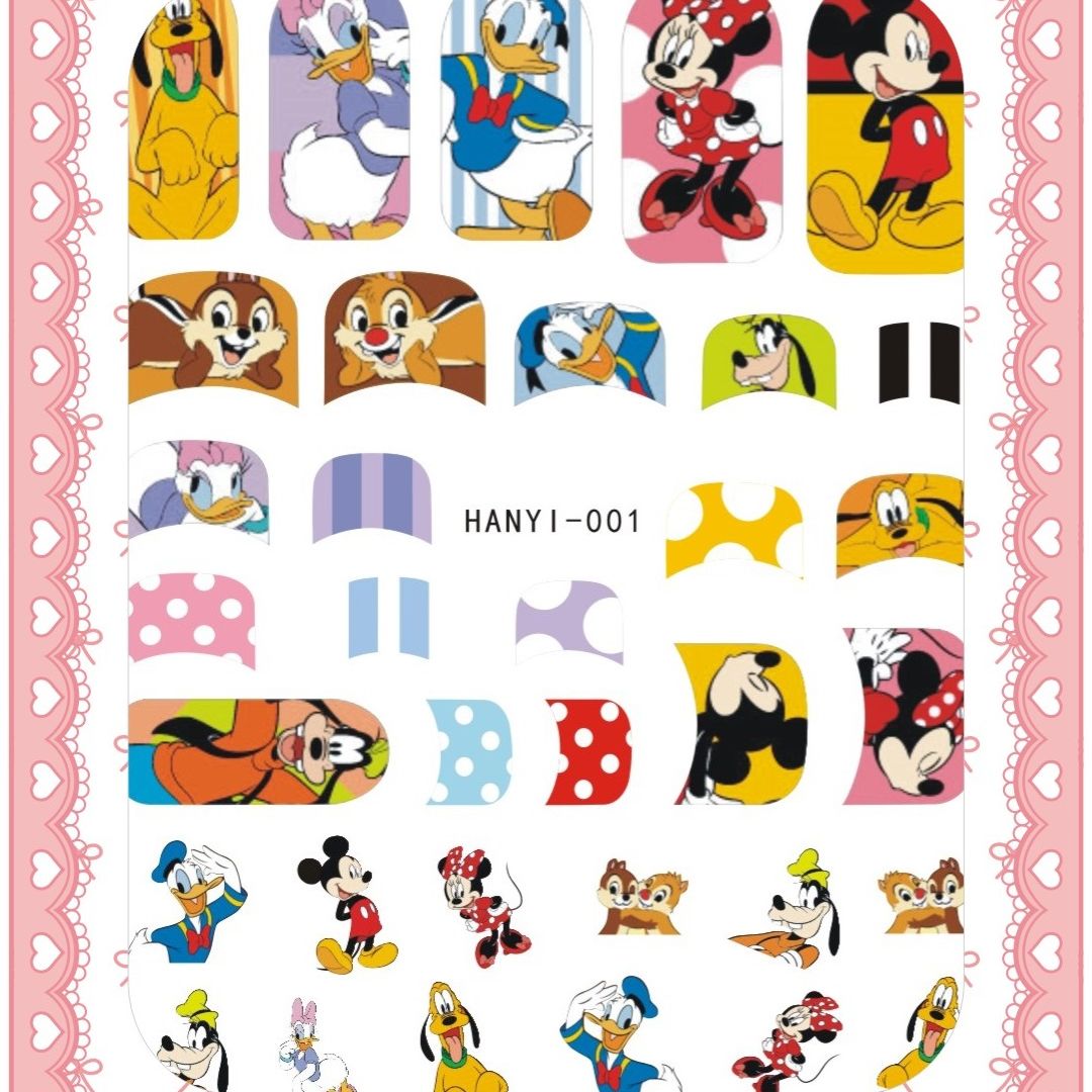 Best of 1PCS Disney Cartoon Anime Mickey Mouse Donald Duck Snow White Nail Sticker Stitch Winnie The Pooh Nail Slider Nail Beauty Reviews & Tips