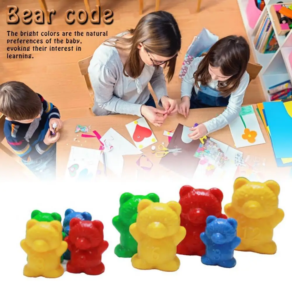 Counting Bear Weight Toy W/ Scale Kids Children Mark Science Education Toy