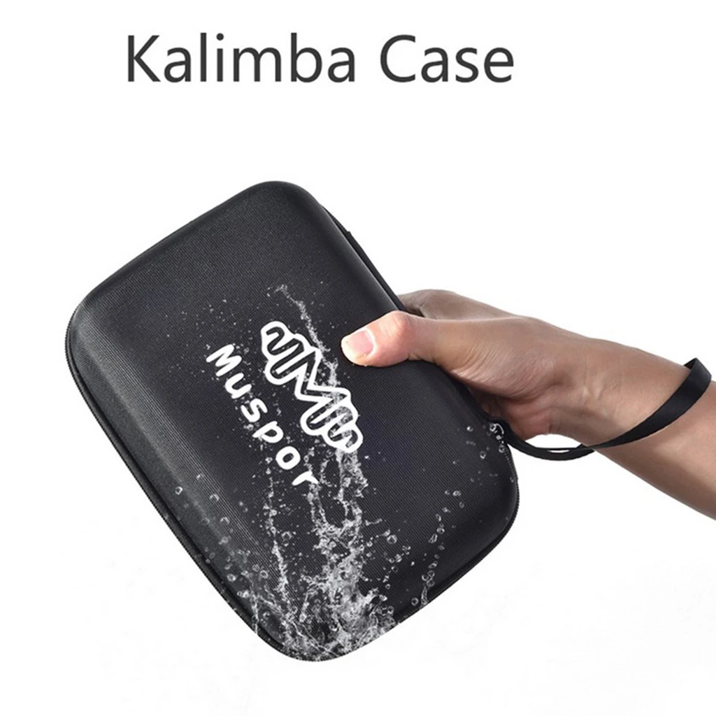 Kalimba Mbira Storage Case Bag Handbag Organiser Waterproof Shockproof Percussion Instruments Percussion Instruments