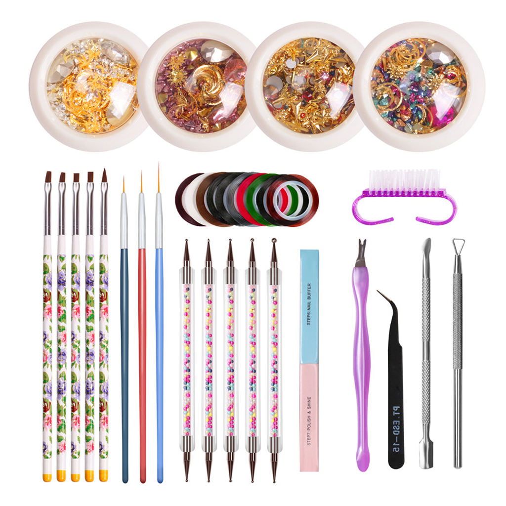 14pcs / Kit Nail Art Manicure Brushes Painting Pens Detail Nails Nail