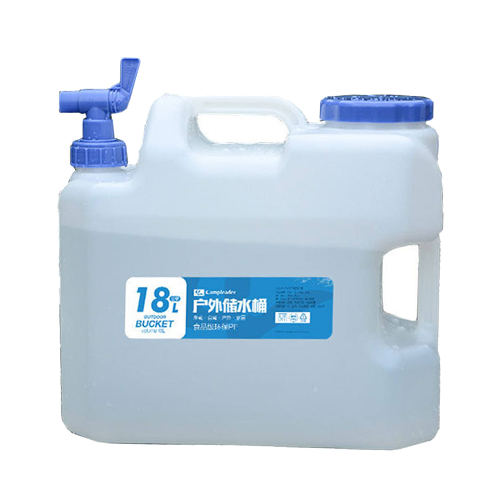 Outdoor 18L Water Storage Container Reusable Hiking Emergency Water Bucket