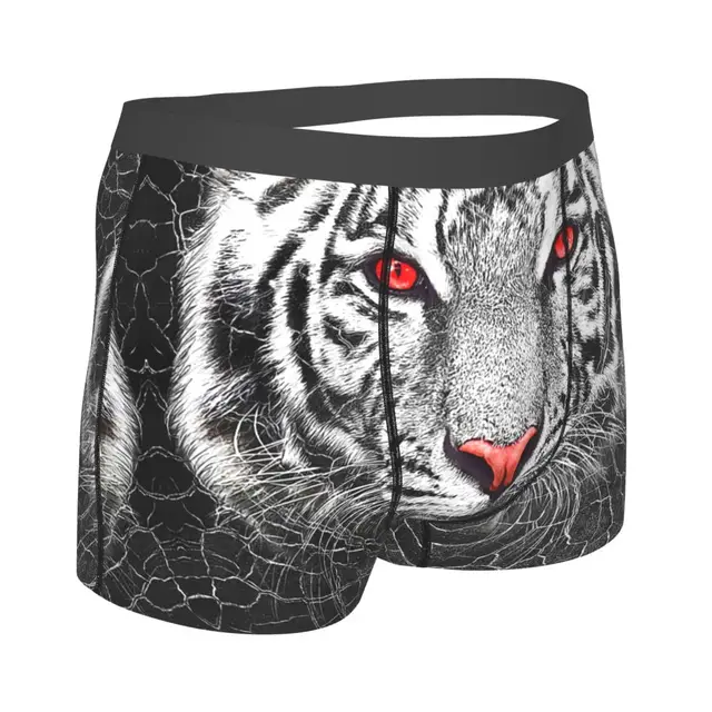 Colorful Tiger Underwear Abstract Animal Print 3D Pouch Hot Boxer