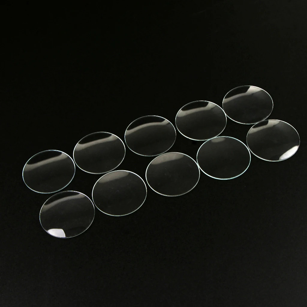 10pc 28,29,30,31,32,33mm Double Convex Lens Watch Glass Replacement Parts Watchmaker