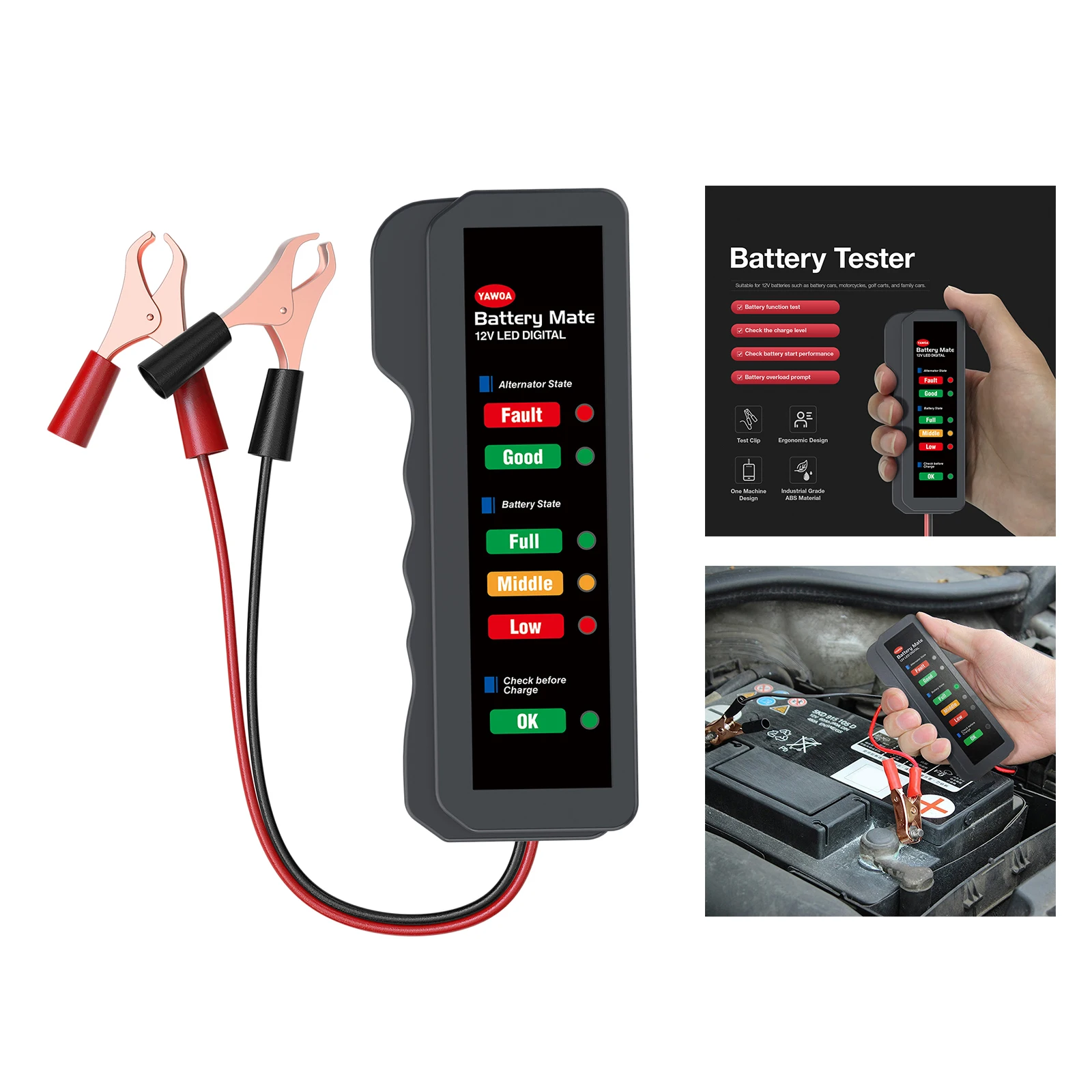12V Auto Battery Tester BM310 and Car Brake Fluid oil Tester Brake Digital Tester Vehicle Automotive Testing Diagnostic Tool