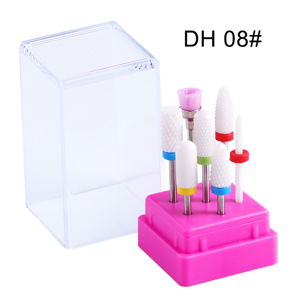 Polimento com Haste Salão de Beleza Pedicure Fresagem Cerâmica Multifuncional Brocas Conjunto Gel Limpo Unha Arte Manicure Profissional 21 beleza cerâmica multifuncional brocas conjunto gel limpo