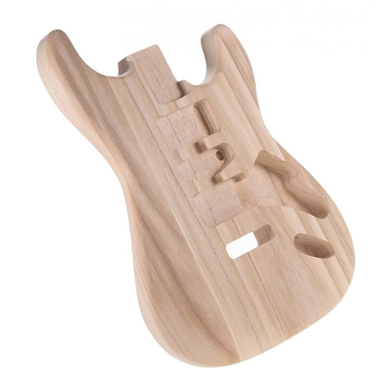 Unfinished Handcraft Guitar Wood Body Barrel Material for ST Guitar 