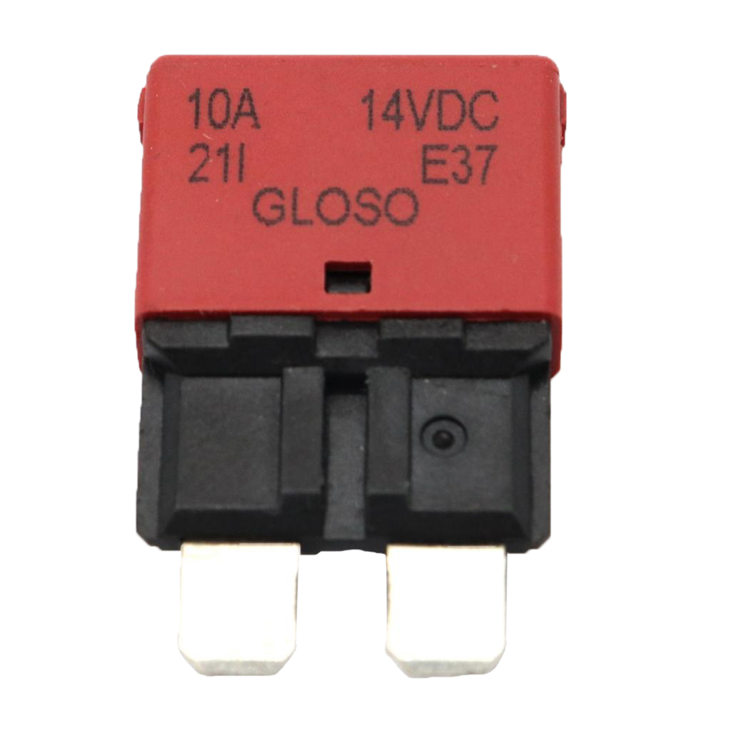 10A Blade Fuse Circuit Breaker 12V 24V Automatic Reset Marine  Low Profile Quick