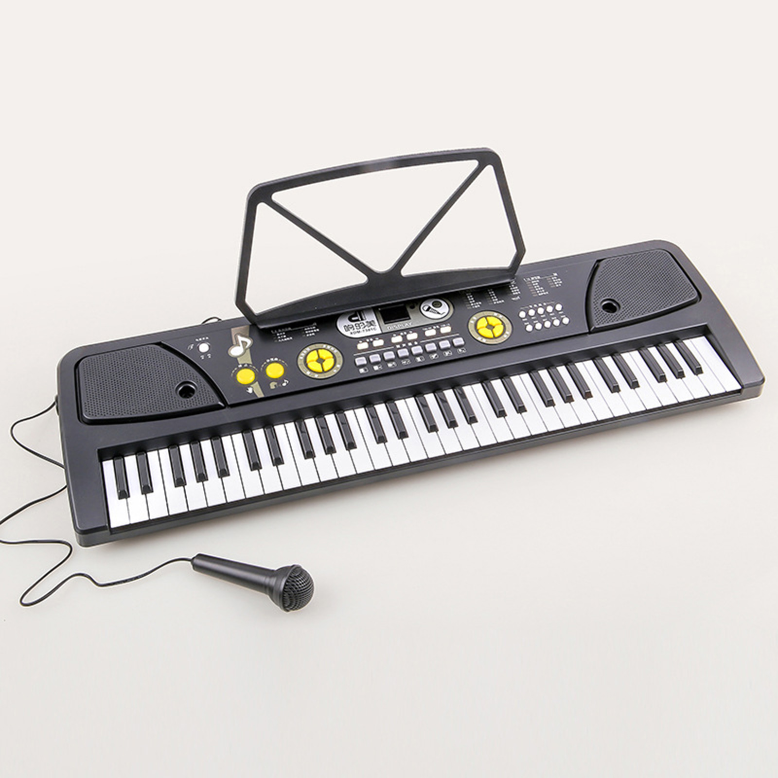 Instrument Kit Plastic Digital Music Piano Keyboard Electronic 61 Keys for Home Teaching Adults Girls