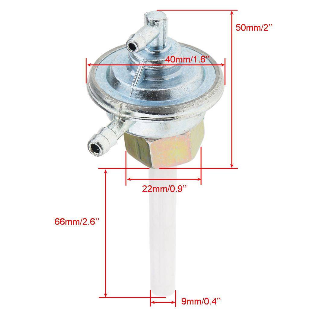 Gas Faucet Fuel Tap Valve Switch Pump for GY6 49cc ~ 250cc Scooter ATV