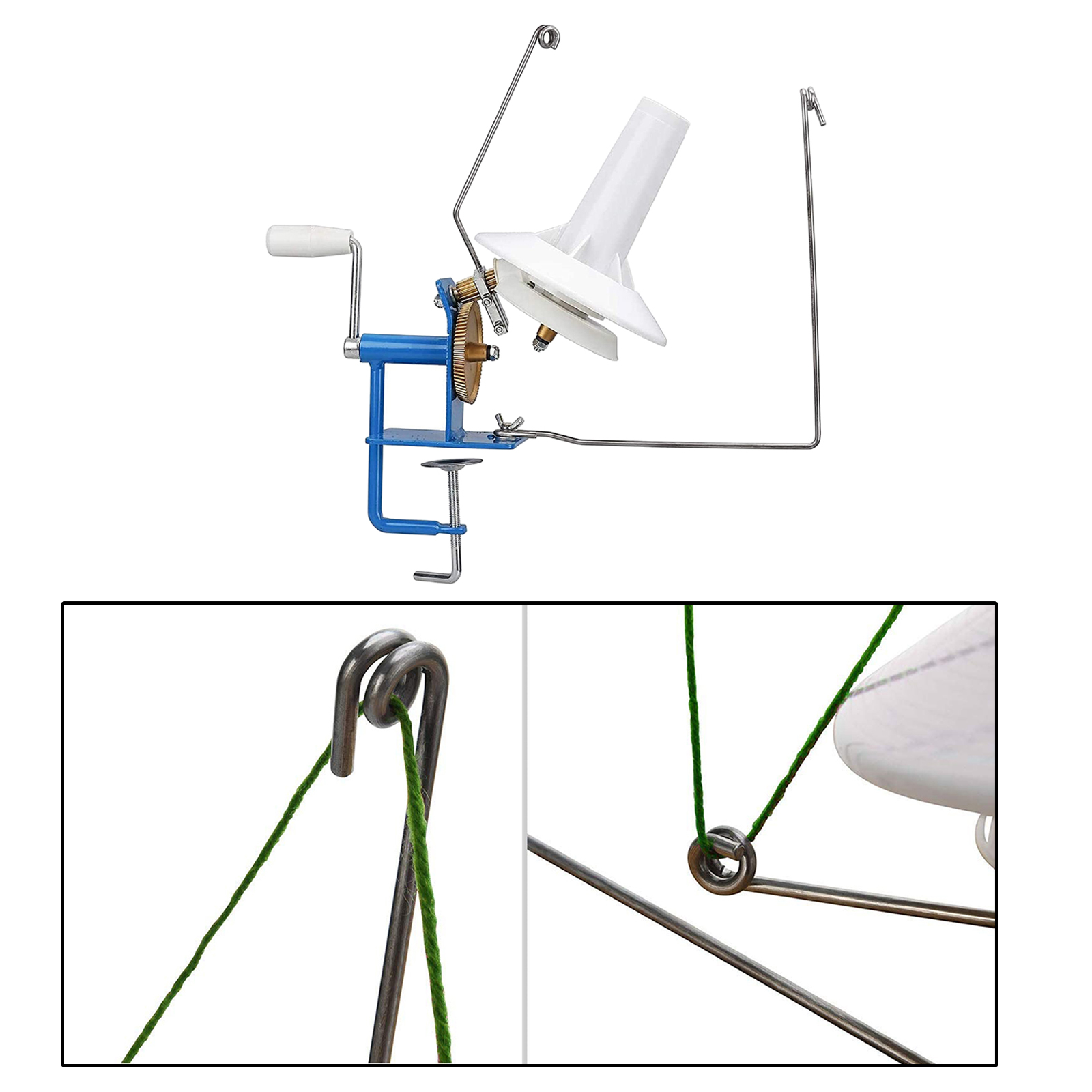 Knitting Machine Handheld Yarn Ball Winder Lace Fiber String Line Ball Winding Manual Wool Winder Machine Sewing Accessories