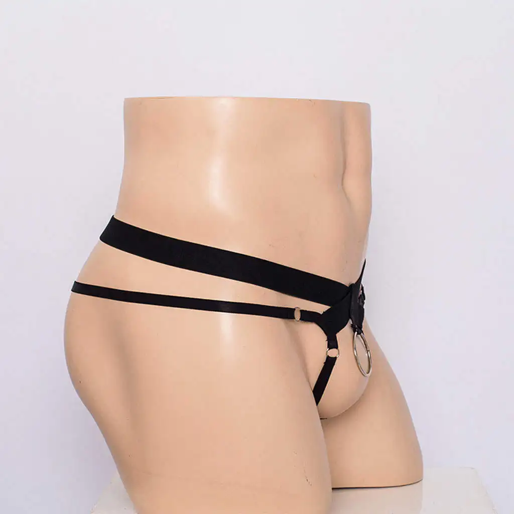 Men G-String Thongs Underwear Panties See-Through Bulge Pouch T-Back Micro Bikini Underpants