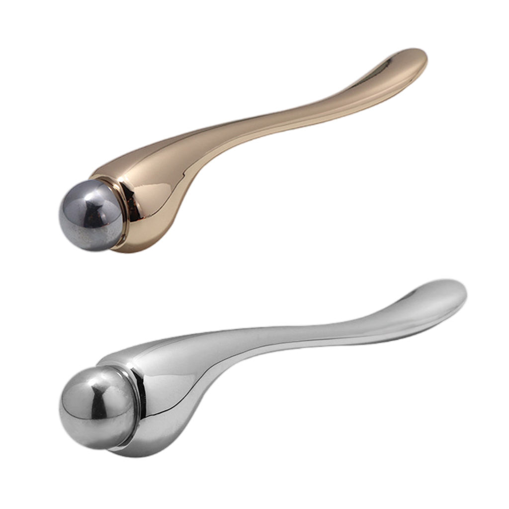 Roller Ball Eye Massager Zinc Alloy Manual Care Tool Massage Wand for Facial Beauty Dark Circle Remover Eyes Women Girls