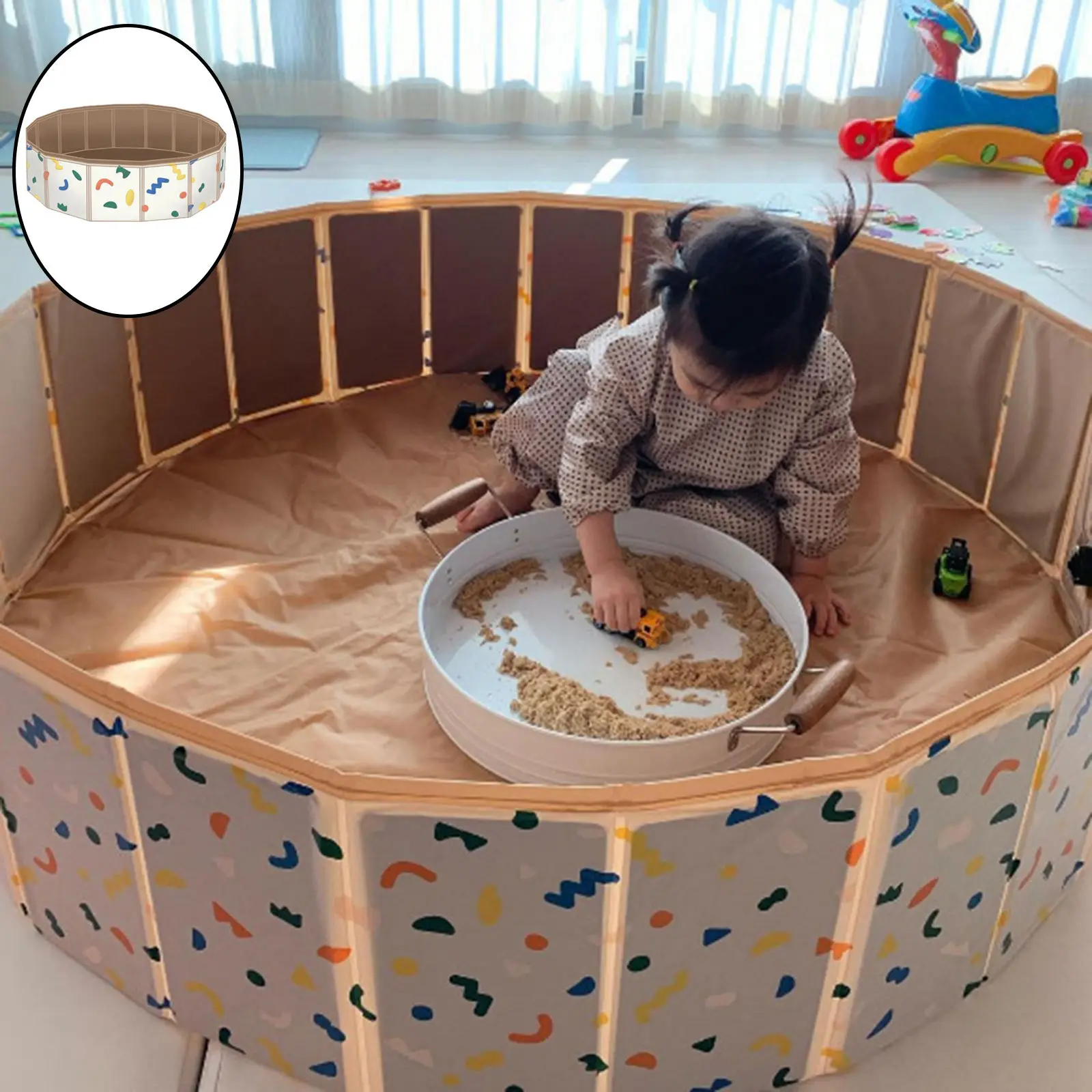 Multifunctional Portable Foldable Kid`s Swimming Pool Play Pool Fences Activity Space Game Pool Kiddie Pool for Toddler Present