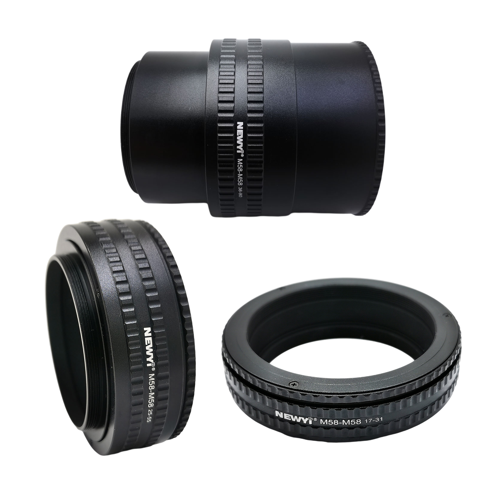 M58 to M58 Focusing Helicoid Adapter Anodized Adjustable Micro Extension Tube for Camera Focusing Moulding