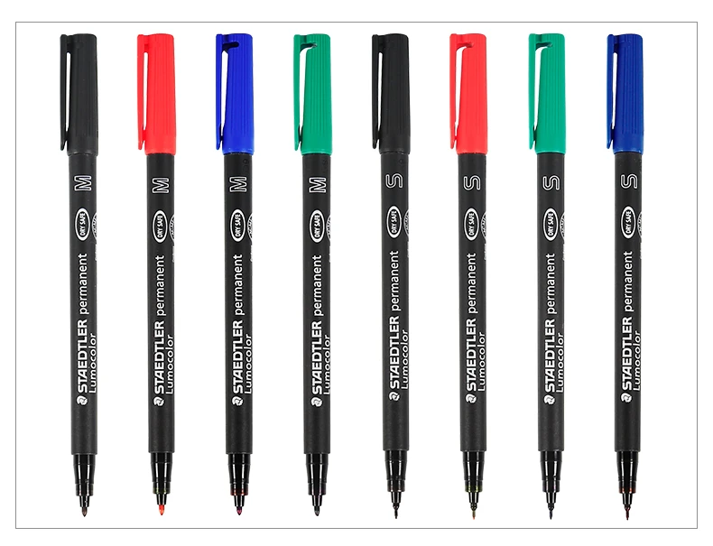 Staedtler 313S 317M Permanent Marker Pen Colored Paint Marker 0.4/1.0mm  Quick-drying Waterproof Black/Red/Blue/Green Stationery - AliExpress