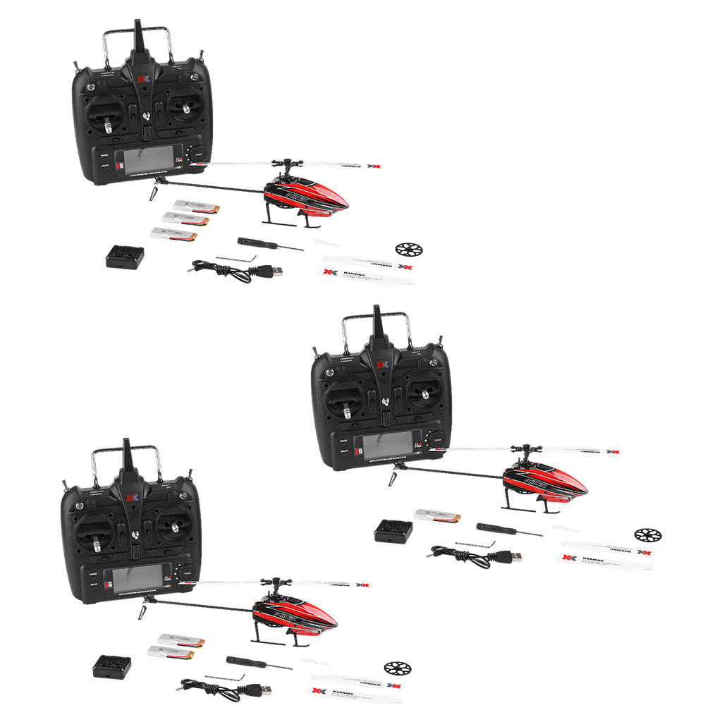 RC Flybarless Helicopter Airplane Outdoor Ready to Fly 3D/6G for Wltoys XK K110S Kids Adults Christmas Present