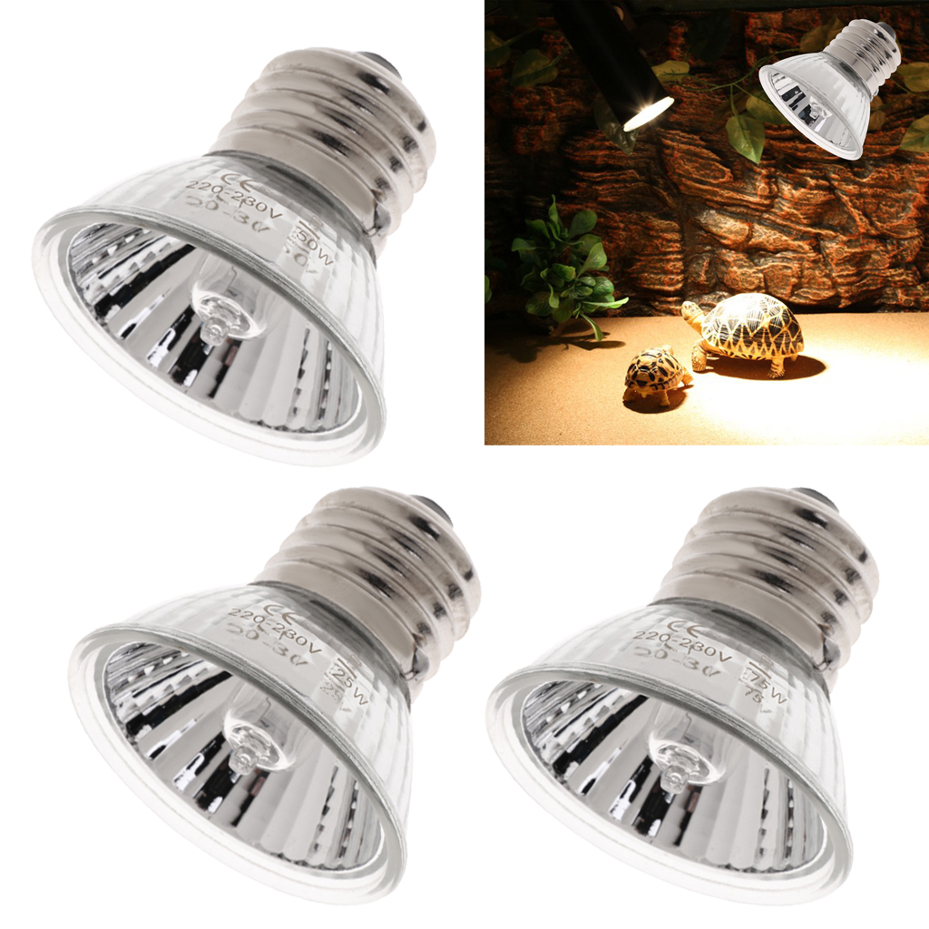 E27 220V Reptile Amphibian Vivarium Pet Habitat Lighting UVA UVB Lamp Heat Light
